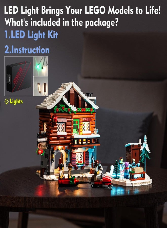 VONADO LED Light Kit for Lego Alpine Lodge 10325 Christmas Winter Village for Adults (Lights Only, No Models) - Image 4